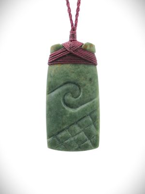 Moko Pounamu Toki NZ Genuine Kawakawa Greenstone - Taemaro Moko Pounamu Toki NZ Genuine Kawakawa Greenstone - Taemaro