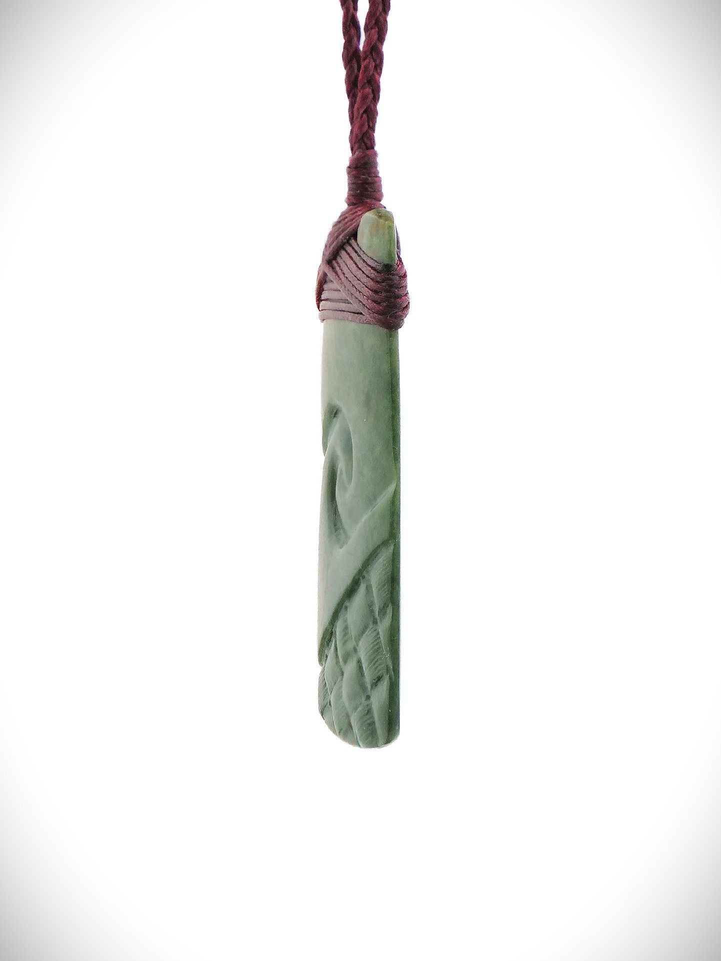 Moko Pounamu Toki NZ Genuine Kawakawa Greenstone - Taemaro