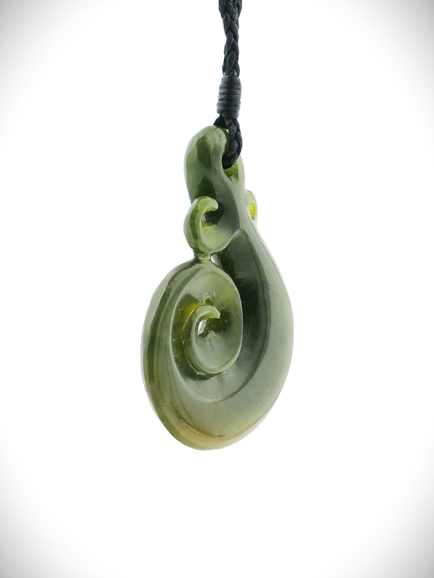 Moko Pounamu Manaia NZ Genuine Kawakawa Greenstone - Otautu