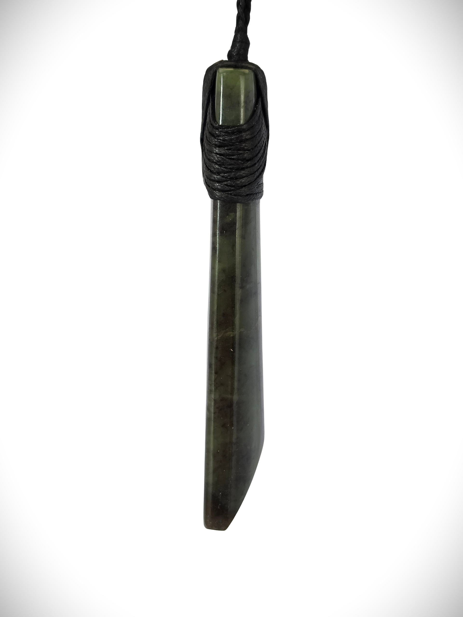 Moko Pounamu Toki NZ Genuine Hapopo Greenstone - Kirikiriroa
