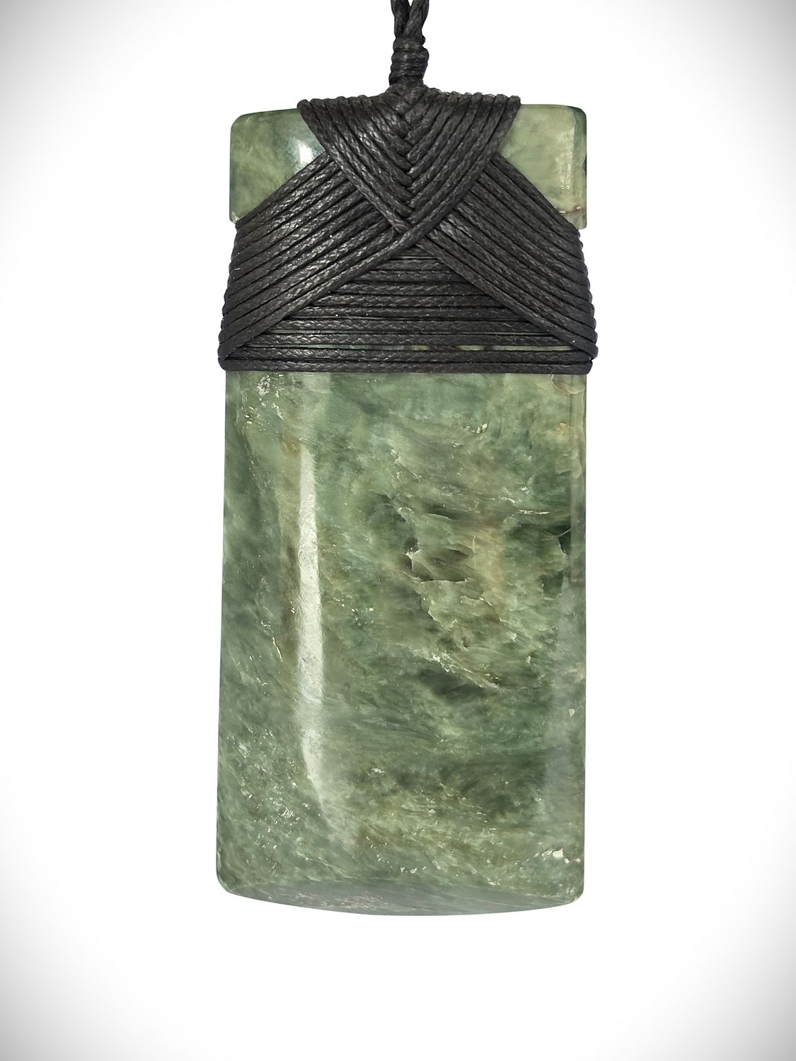 Moko Pounamu Toki with Koru NZ Genuine Hapopo Greenstone -Mangaohane