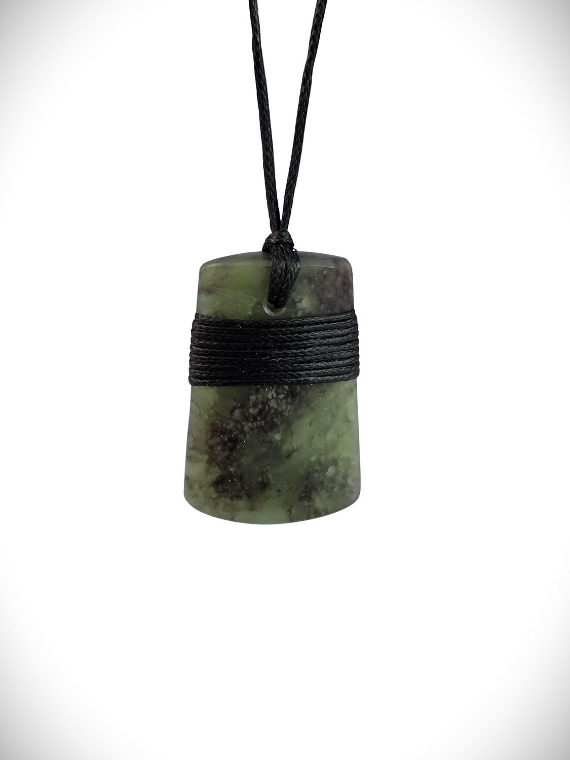 Moko Pounamu Toki with Koru NZ Genuine Hapopo Greenstone - Aorere