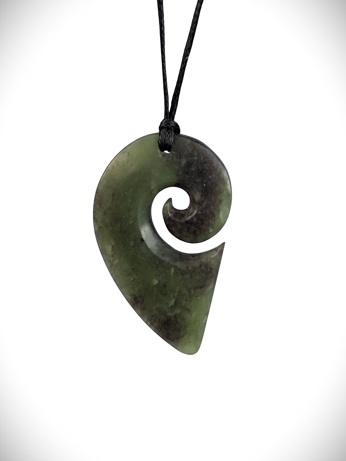 Moko Pounamu Piko NZ Genuine Hapopo Greenstone - Aparangi