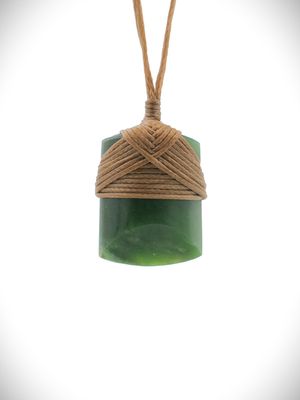 Moko Pounamu Toki Genuine NZ Kahurangi Flower Greenstone - Orotere