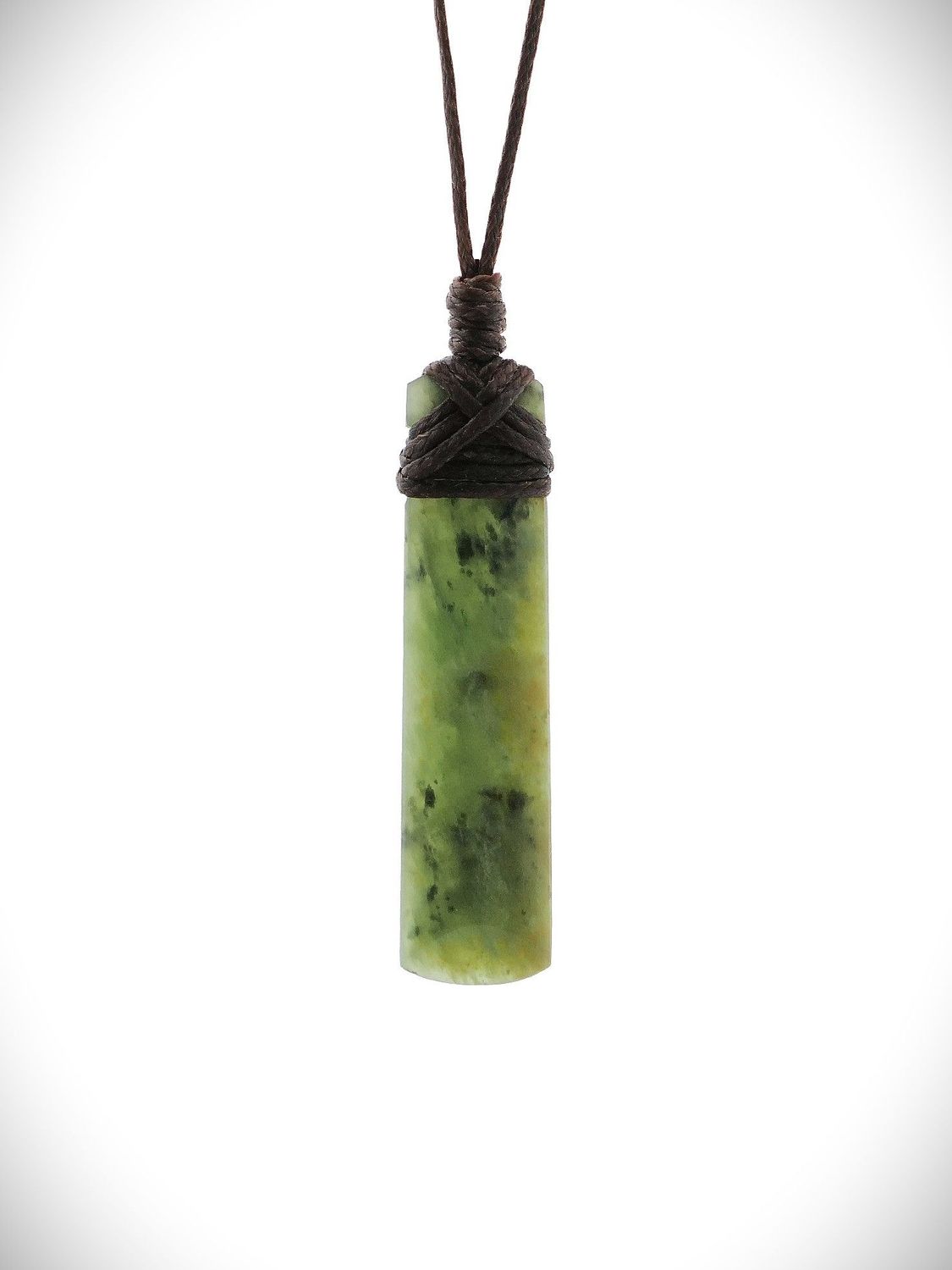 Moko Pounamu Toki Genuine NZ Kawakawa Greenstone - Motukawaiti