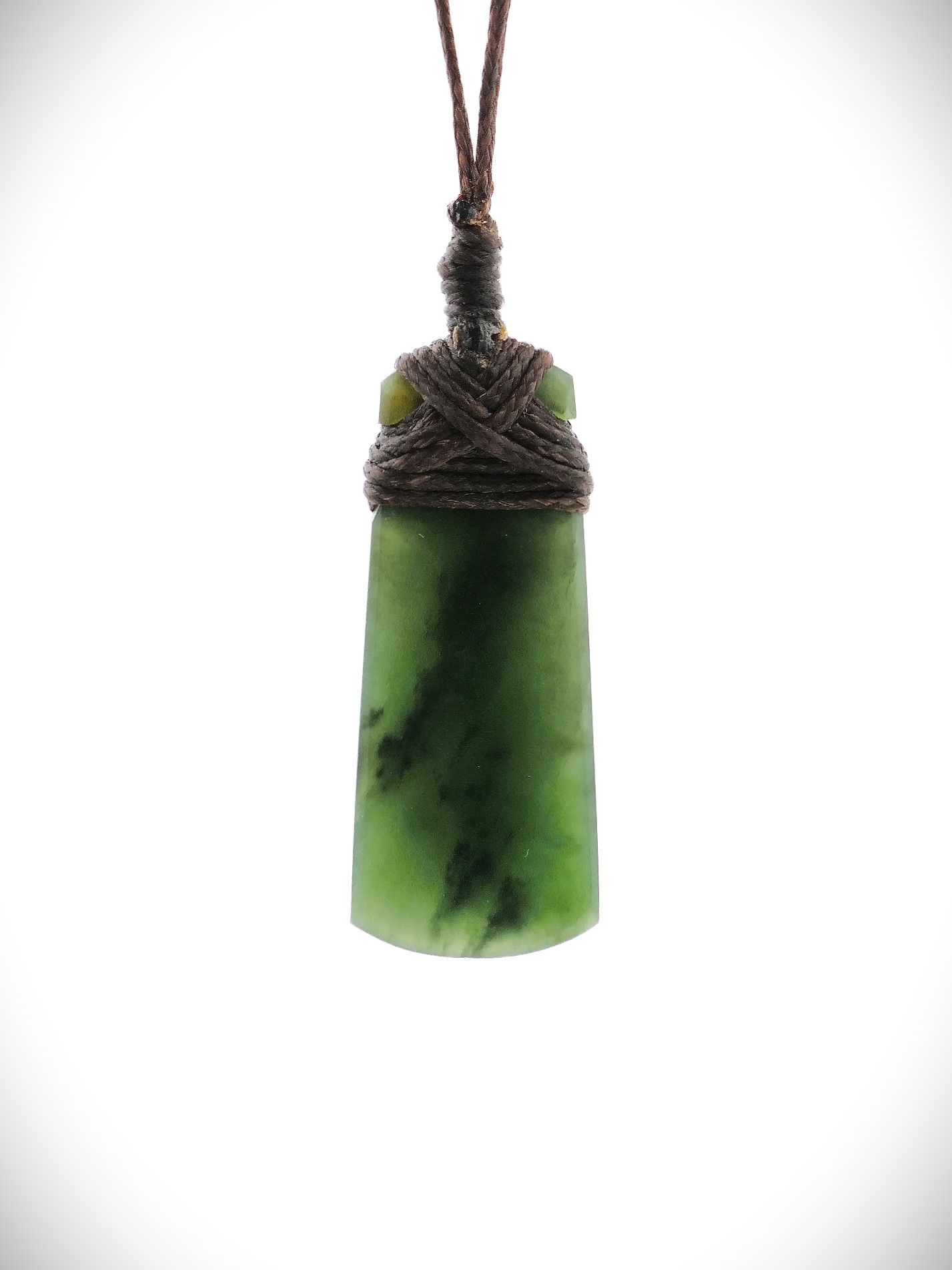 Moko Pounamu Toki Genuine NZ Kawakawa Greenstone - Otangaroa