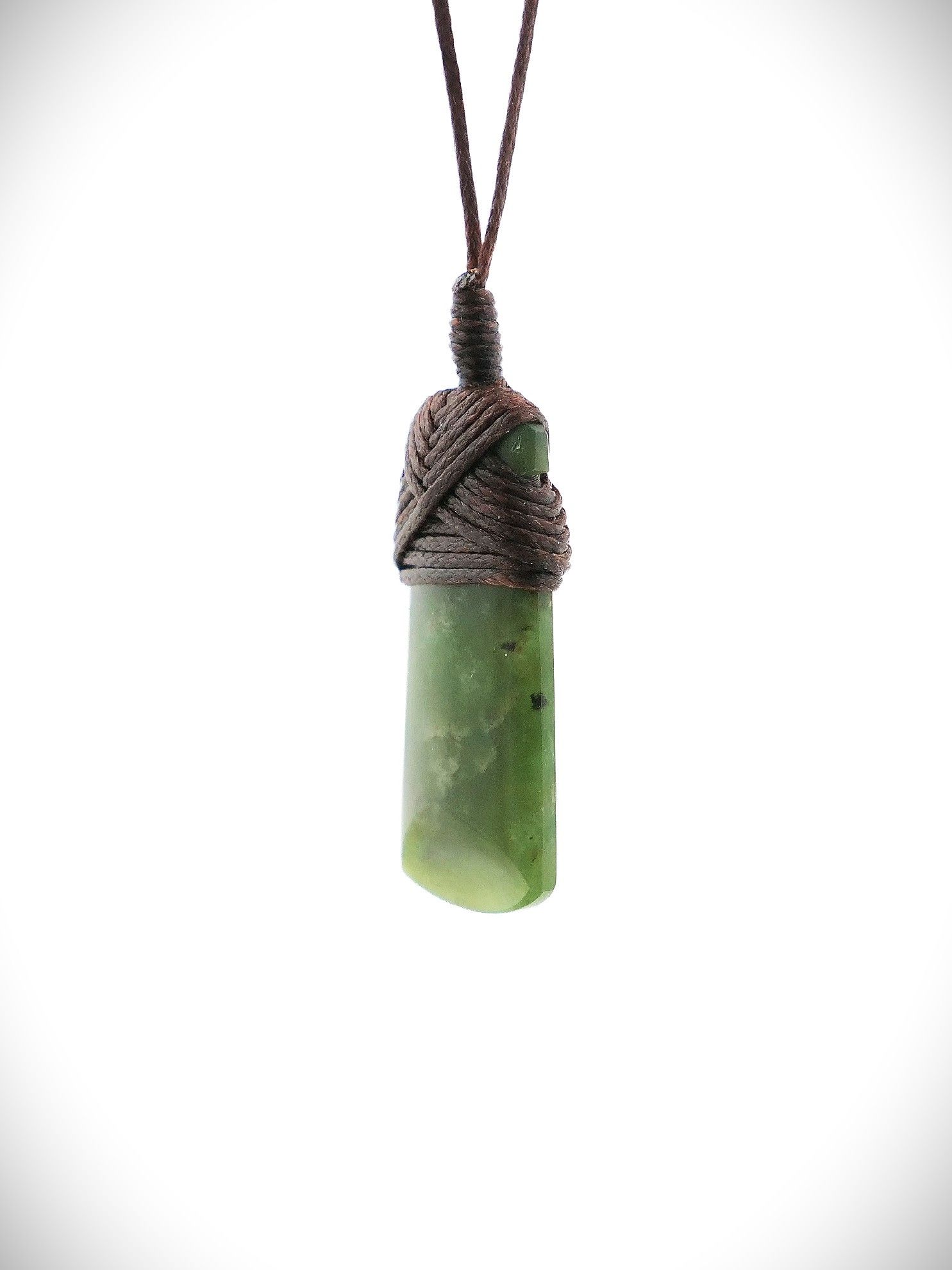 Moko Pounamu Toki Genuine NZ Kawakawa Greenstone - Motutara