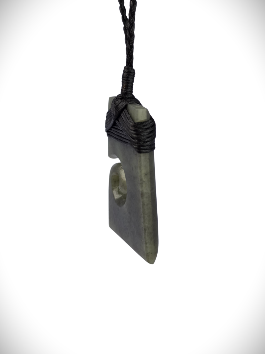Moko Pounamu Toki Koru Genuine NZ Hapopo Greenstone - Rotokawa