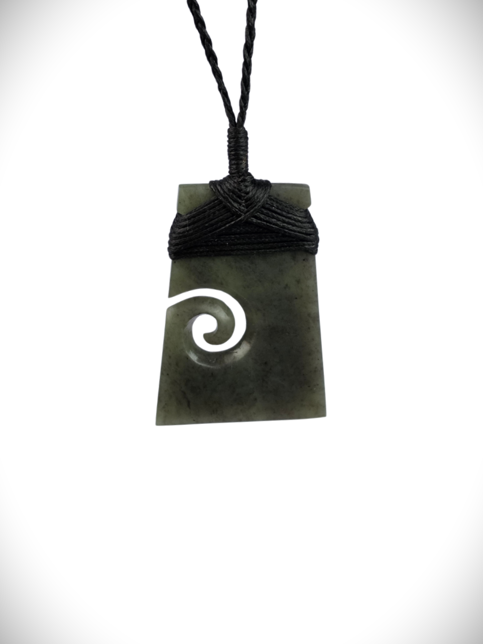 Moko Pounamu Toki Koru Genuine NZ Hapopo Greenstone - Rotokawa