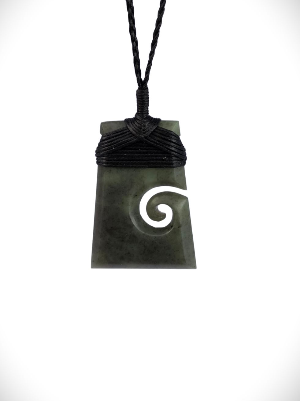 Moko Pounamu Toki Koru Genuine NZ Hapopo Greenstone - Rotokawa