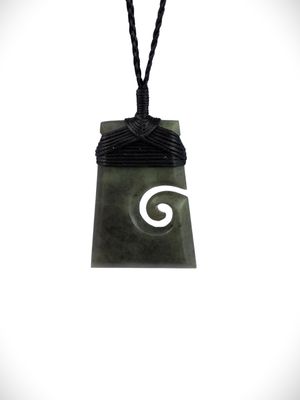 Moko Pounamu Toki Koru Genuine NZ Hapopo Greenstone - Rotokawa Moko Pounamu Toki Koru Genuine NZ Hapopo Greenstone - Rotokawa