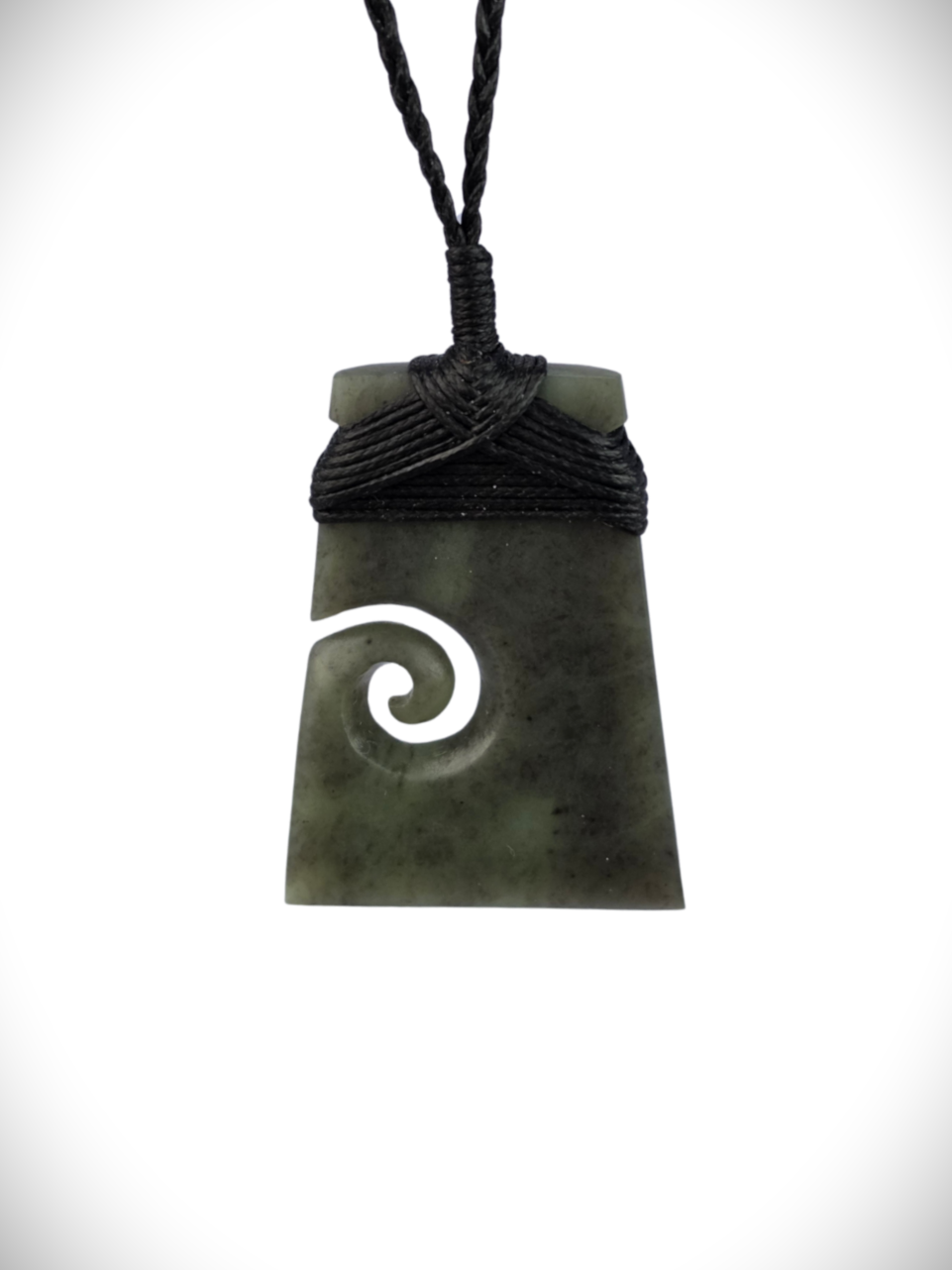 Moko Pounamu Toki Koru Genuine NZ Hapopo Greenstone - Ruahine