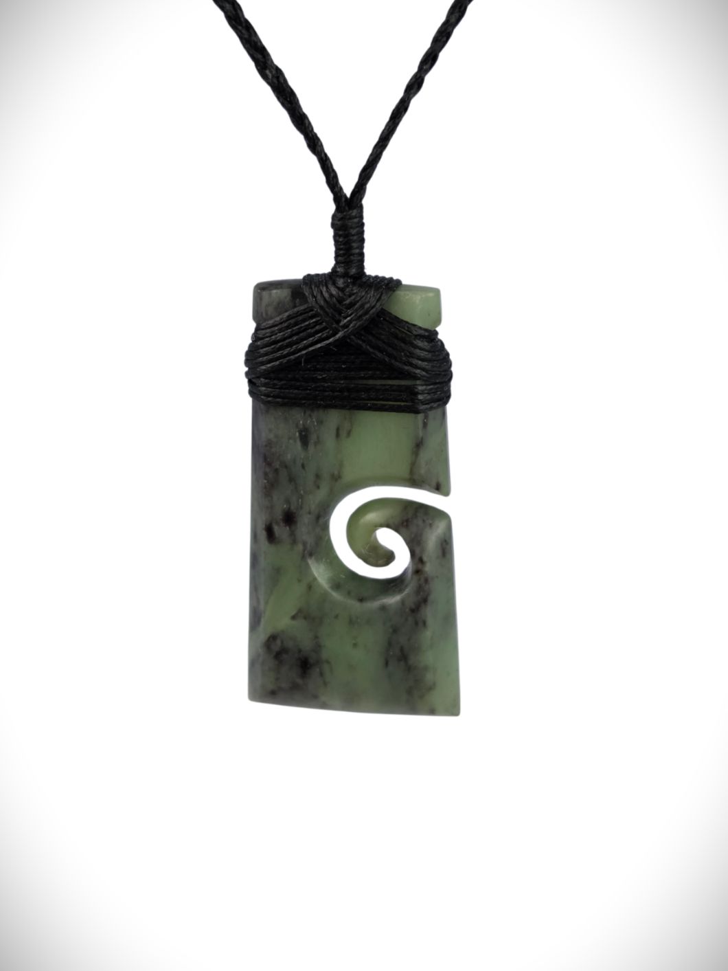 Moko Pounamu Toki Koru Genuine NZ Hapopo Greenstone - Whai Moko Pounamu Toki Koru Genuine NZ Hapopo Greenstone - Whai
