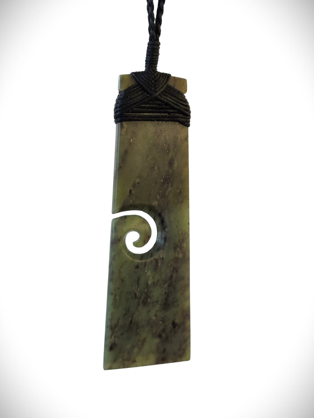Moko Pounamu Toki Koru Genuine NZ Hapopo Greenstone - Te Maire