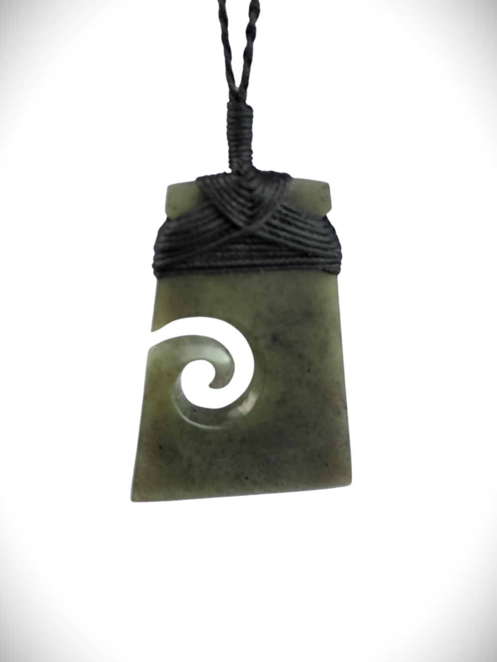 Moko Pounamu Toki Koru Genuine NZ Hapopo Greenstone - Tihi
