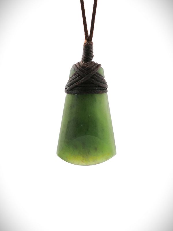 Moko Pounamu Toki Genuine NZ Kawakawa Greenstone - Otengi Moko Pounamu Toki Genuine NZ Kawakawa Greenstone - Otengi