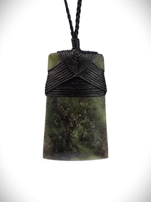 Moko Pounamu Toki NZ Genuine Hapopo Greenstone - Poutama Moko Pounamu Toki NZ Genuine Hapopo Greenstone - Poutama
