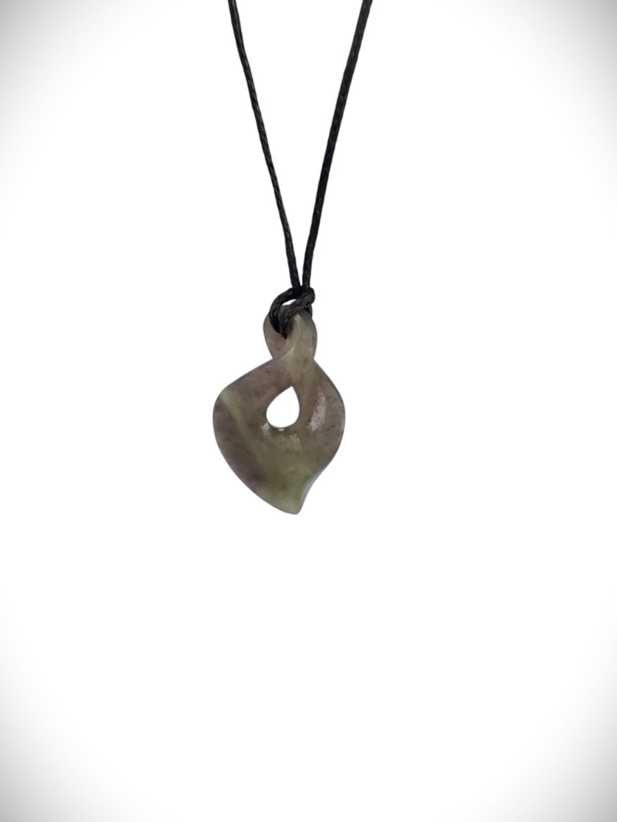 Moko Pounamu Single Pikorua (Twist) NZ Genuine Hapopo Greenstone - Moko Pounamu Single Pikorua (Twist) NZ Genuine Hapopo Greenstone -