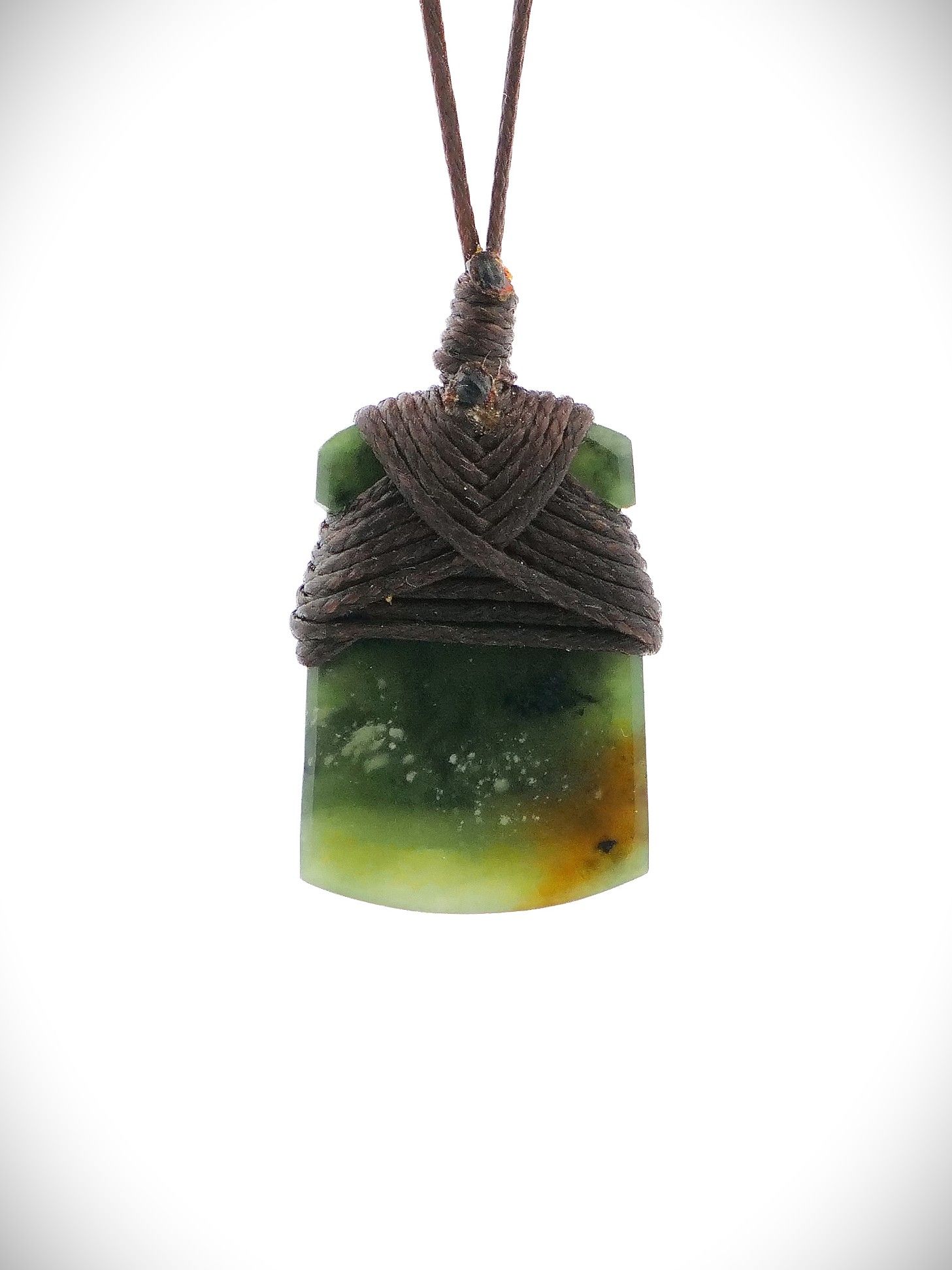Moko Pounamu Toki Genuine NZ Kawakawa Greenstone - Rotopokaka