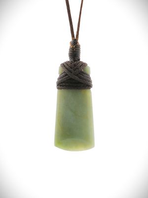 Moko Pounamu Toki NZ Genuine Inanga Greenstone - Tokerau