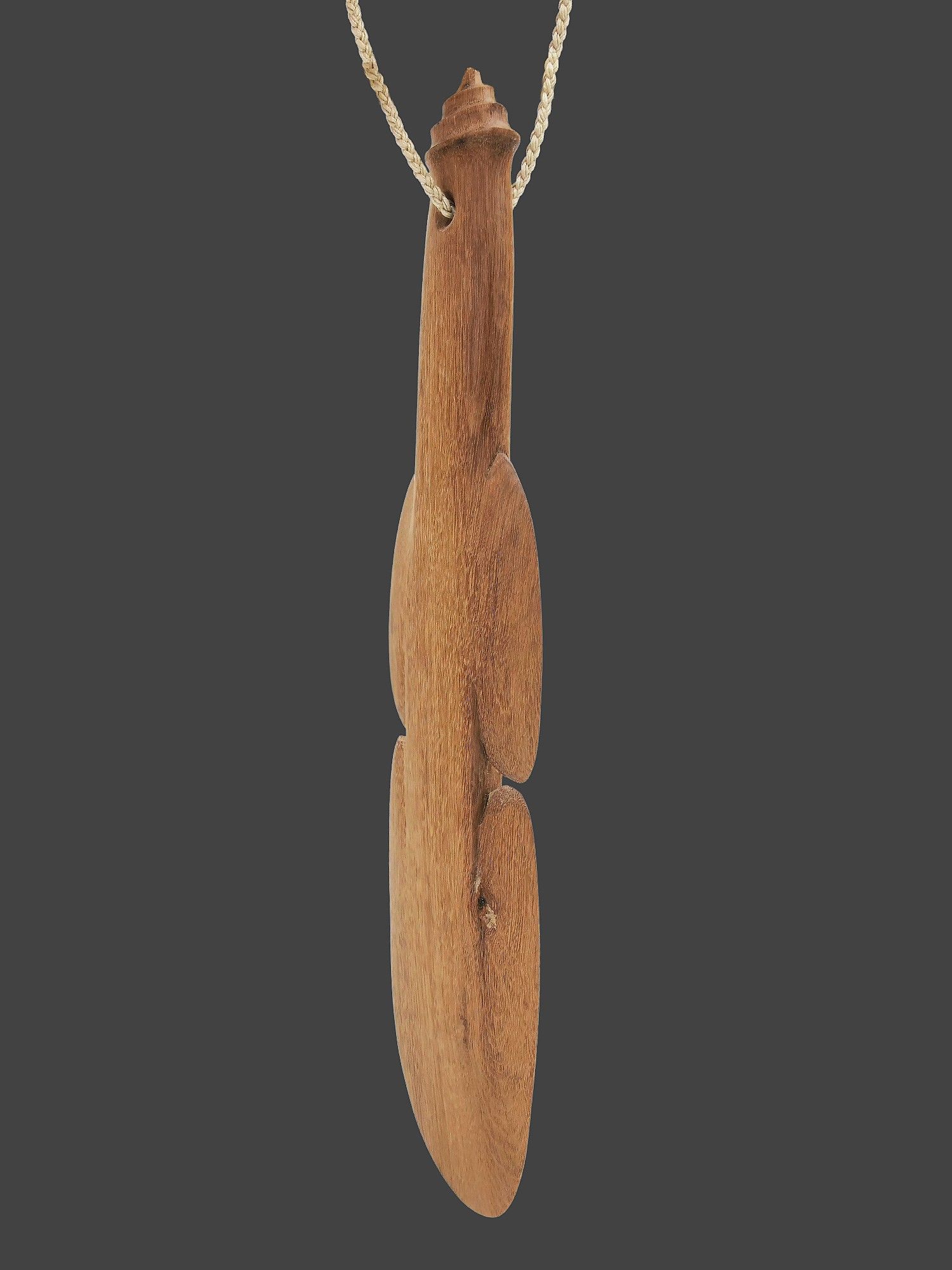 Moko Pounamu Kotiate Genuine NZ Black Maire Wood - Tahorakuri