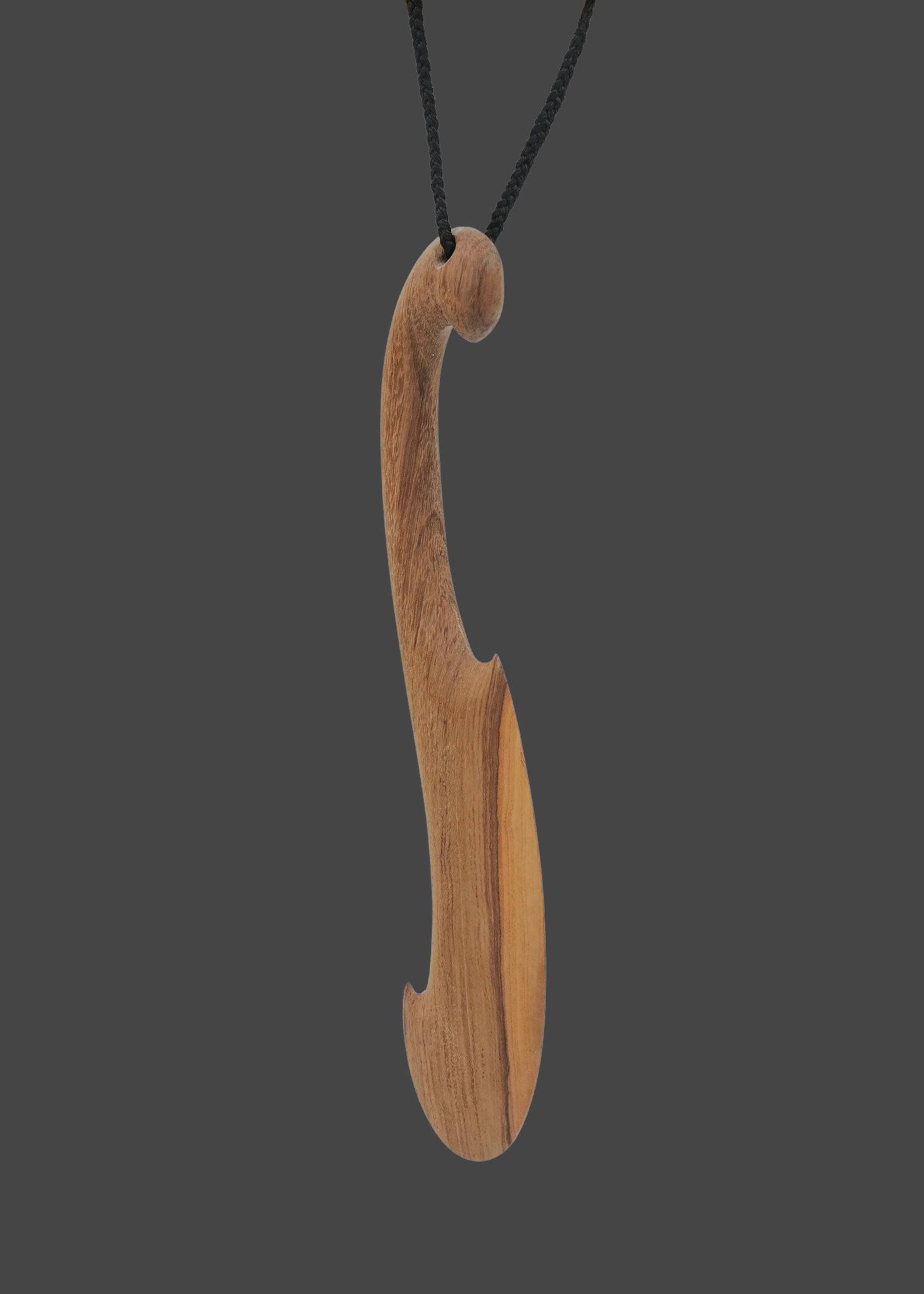 Moko Pounamu Wahaika Genuine NZ Black Maire Wood - Kaitaia
