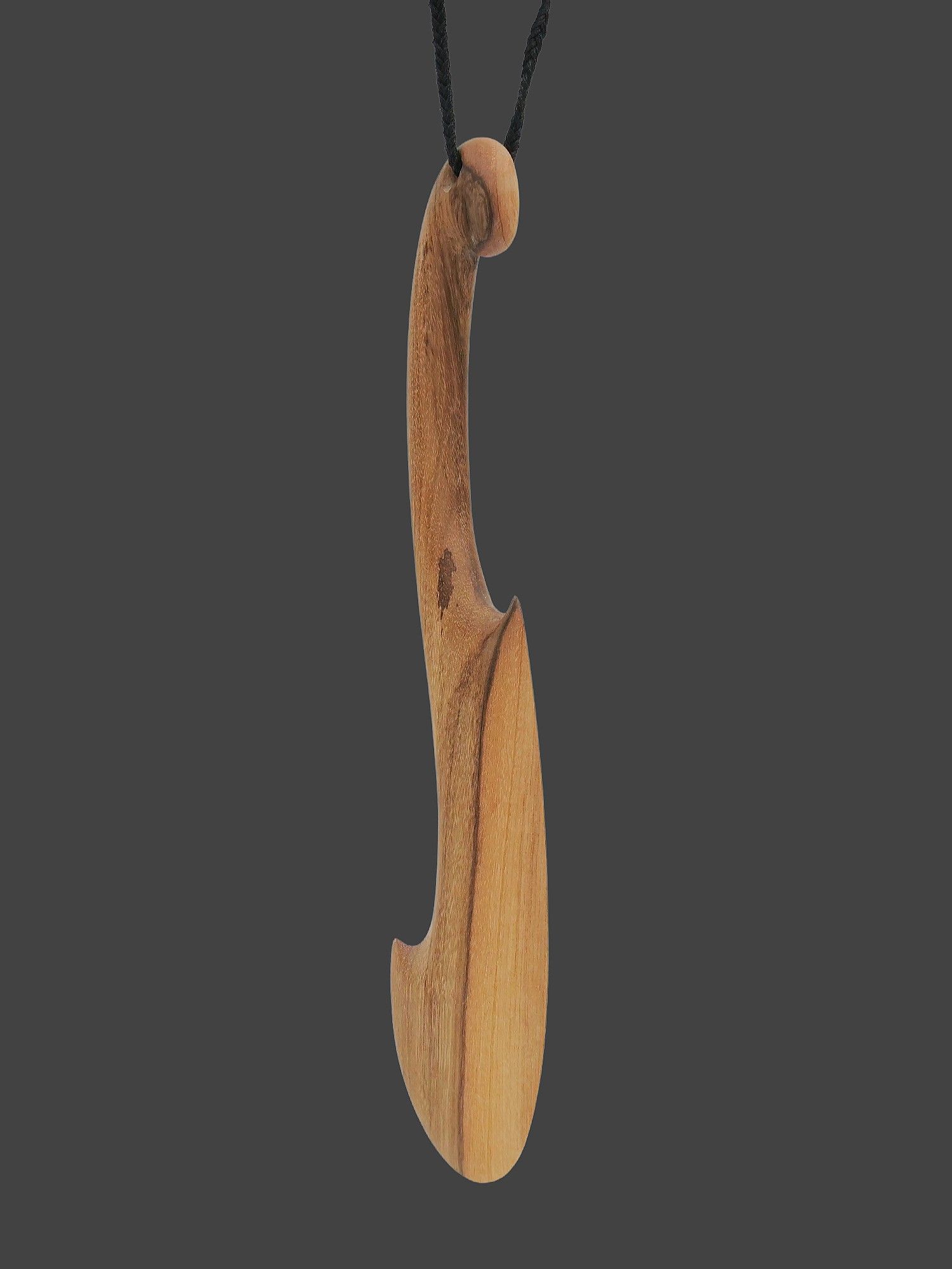 Moko Pounamu Wahaika Genuine NZ Black Maire Wood - Waipapakauri