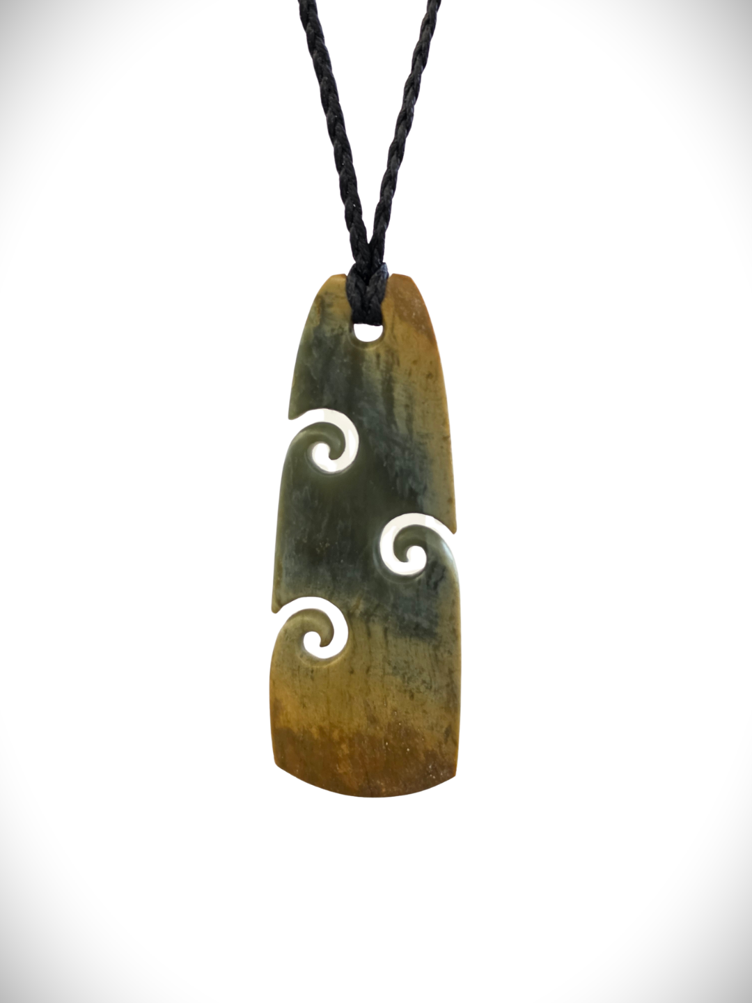 Moko Pounamu Toki Genuine NZ Marsden Flower Greenstone - Haumoana