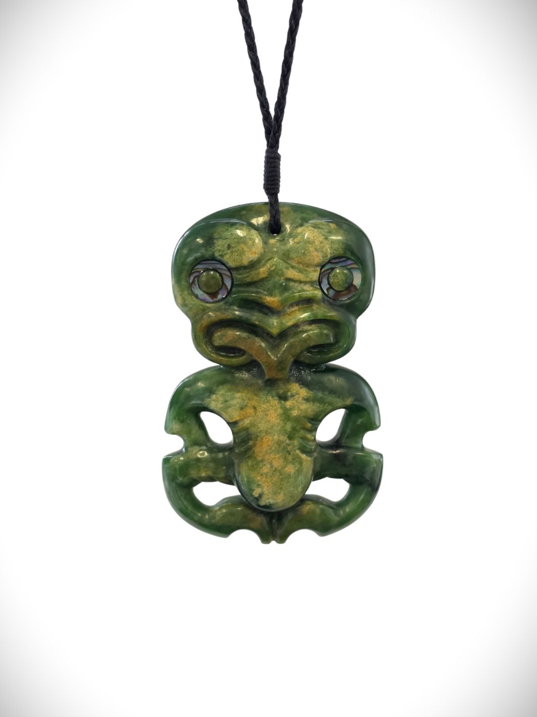 Moko Pounamu Hei Tiki NZ Genuine Kahurangi Greenstone - Arohirohi Moko Pounamu Hei Tiki NZ Genuine Kahurangi Greenstone - Arohirohi