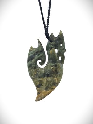 Moko Pounamu Manaia NZ Genuine Auhunga Greenstone - Kaitieke Moko Pounamu Manaia NZ Genuine Auhunga Greenstone - Kaitieke
