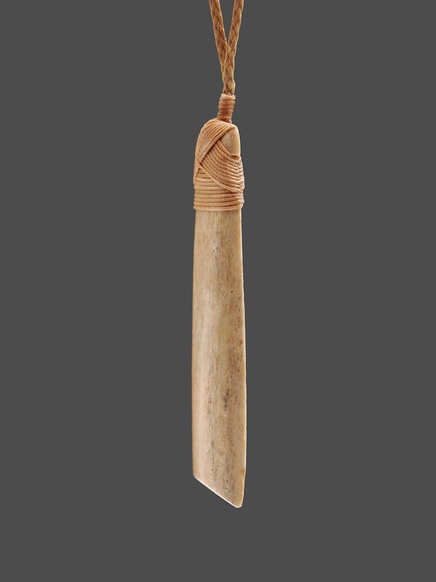Moko Pounamu Toki Genuine Whale Bone Carving - Rangiputa