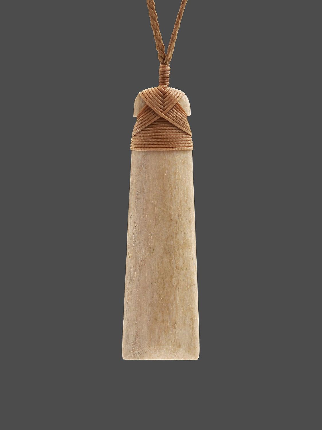 Moko Pounamu Toki Genuine Whale Bone Carving - Wharemaru