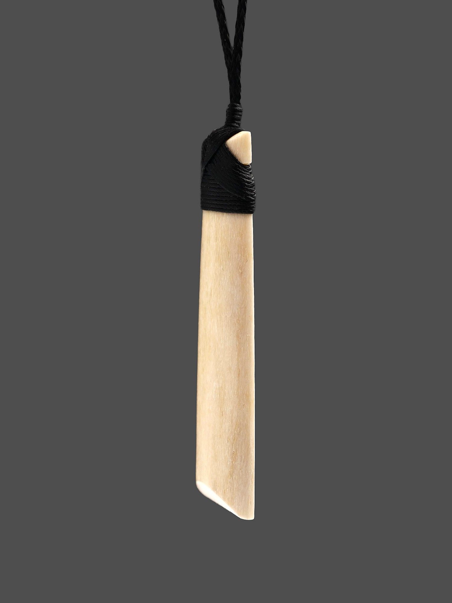 Moko Pounamu Toki Genuine Whale Bone Carving - Motutangi