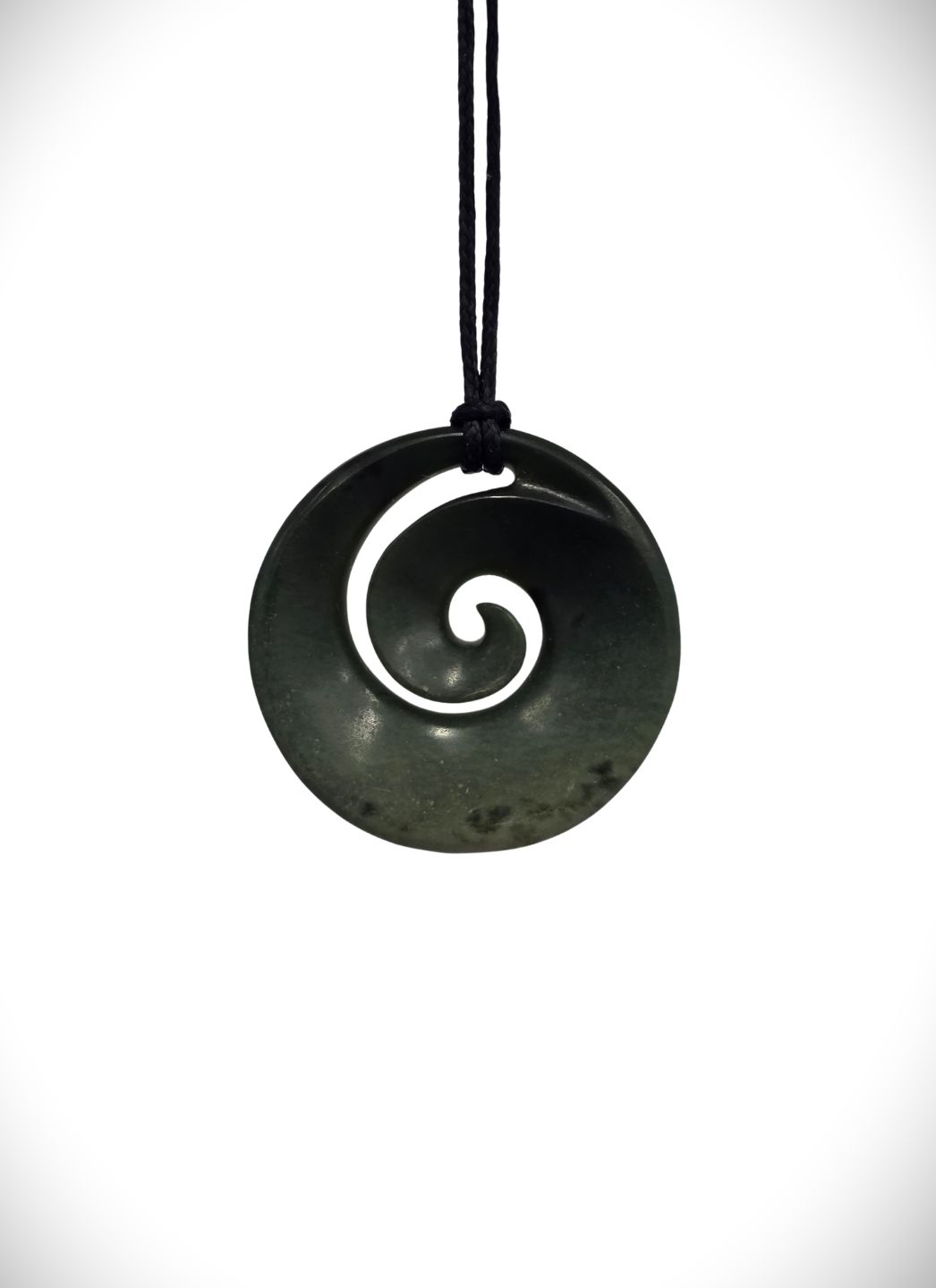 Moko Pounamu Koru NZ Genuine Kokopu Greenstone - Wairere Moko Pounamu Koru NZ Genuine Kokopu Greenstone - Wairere
