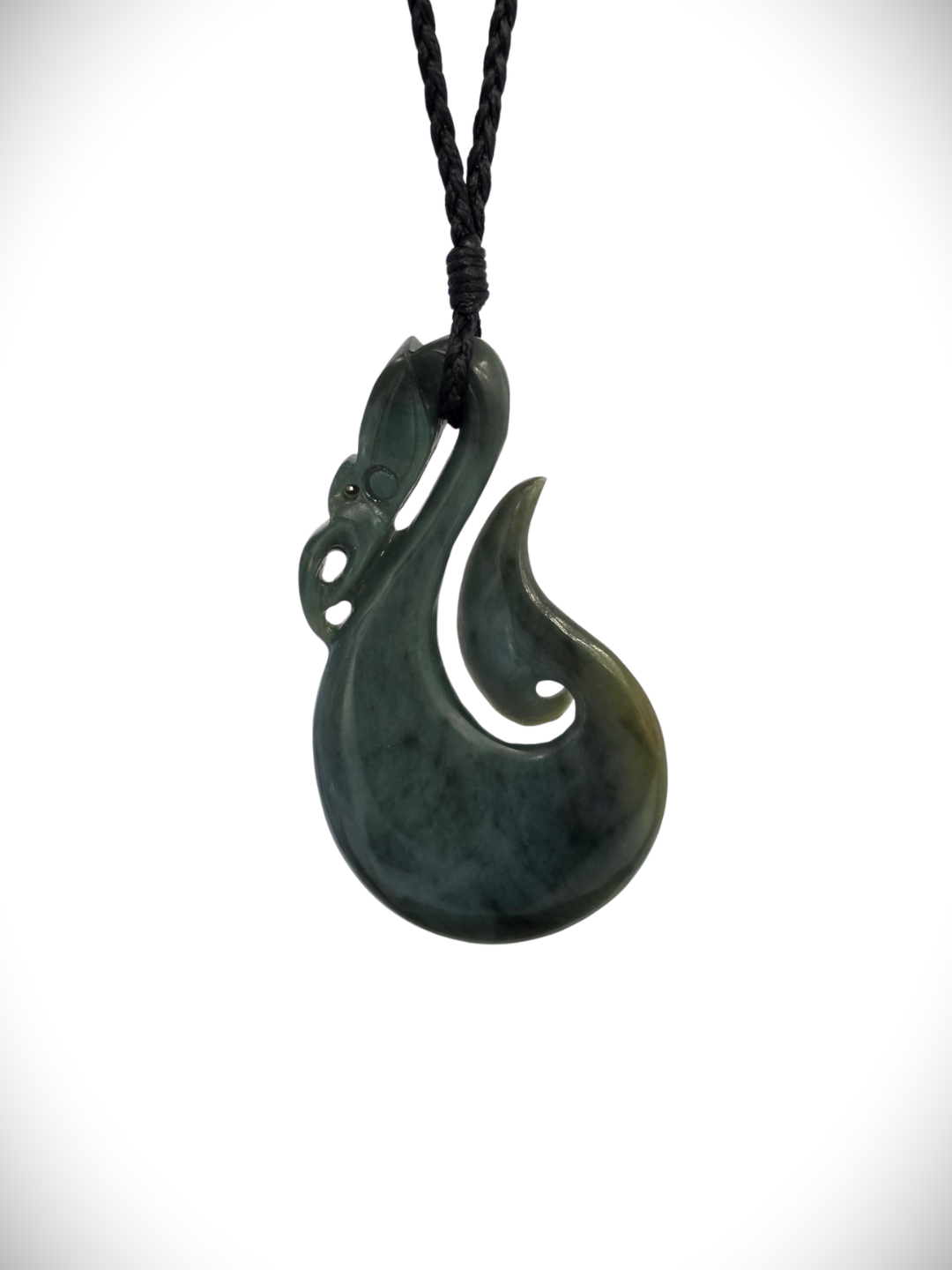 Moko Pounamu Manaia Genuine NZ Inanga Greenstone - Moerangi