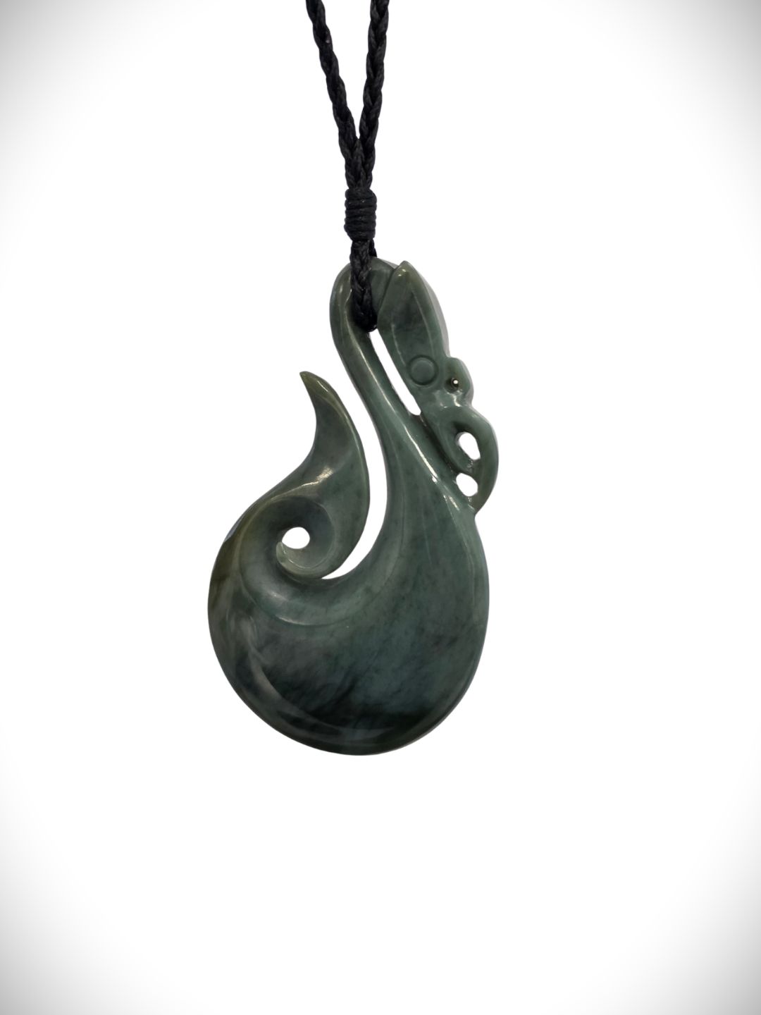 Moko Pounamu Manaia Genuine NZ Inanga Greenstone - Moerangi