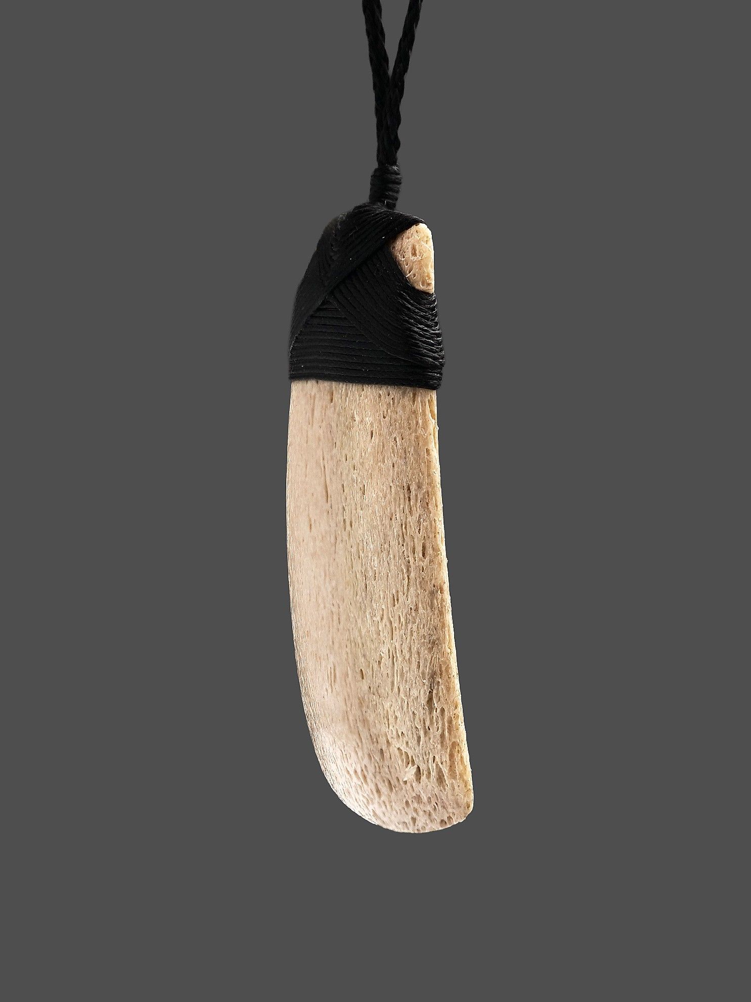 Moko Pounamu, Toki Genuine Whale Bone Carving - Otaipango