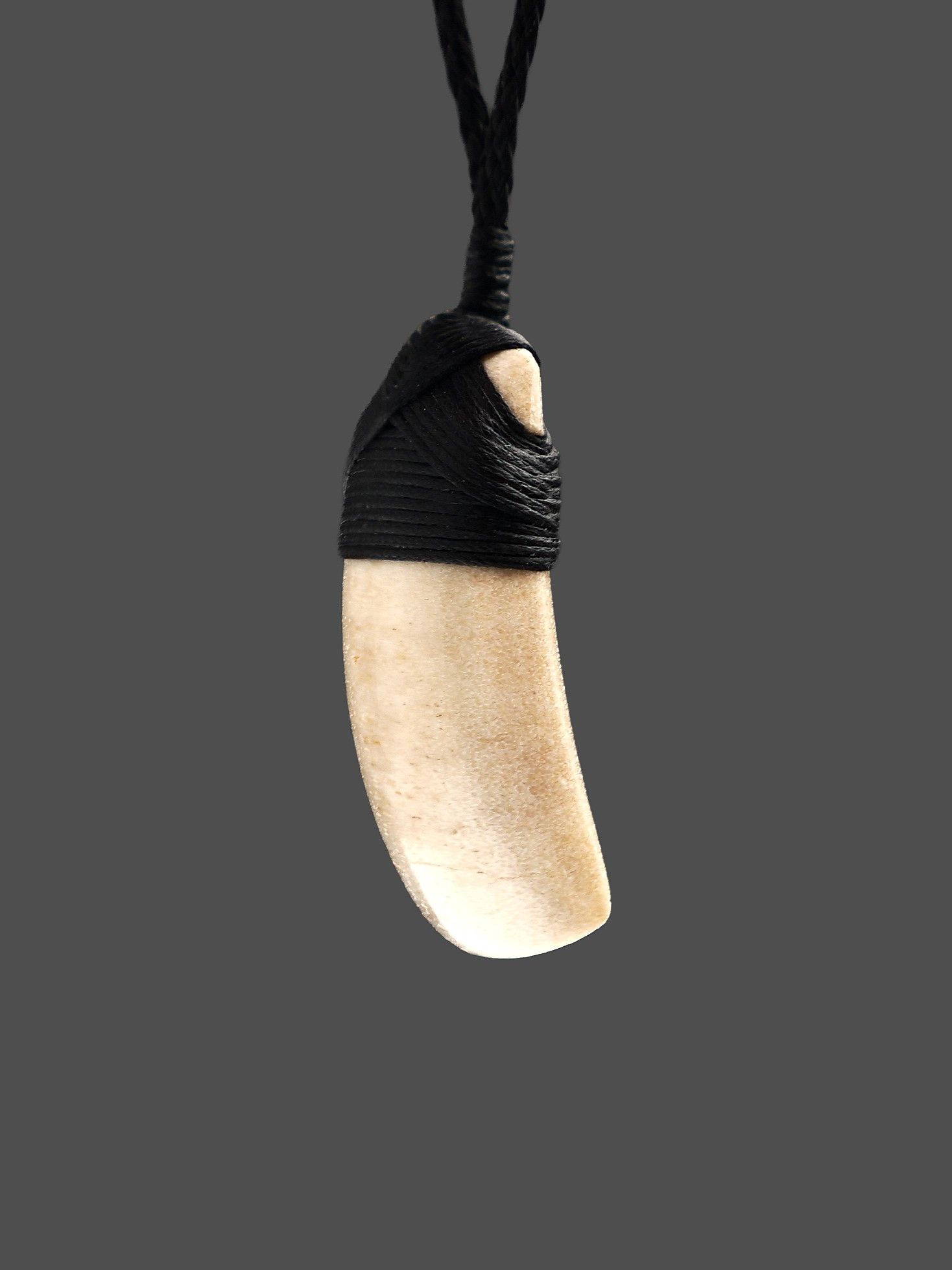 Moko Pounamu,  Toki Genuine Whale Bone Carving - Wharekapua
