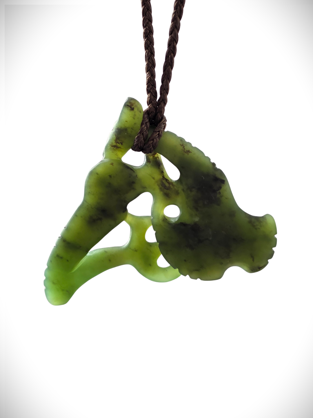 Moko Pounamu Manaia NZ Genuine Totoweka Greenstone - Waihola