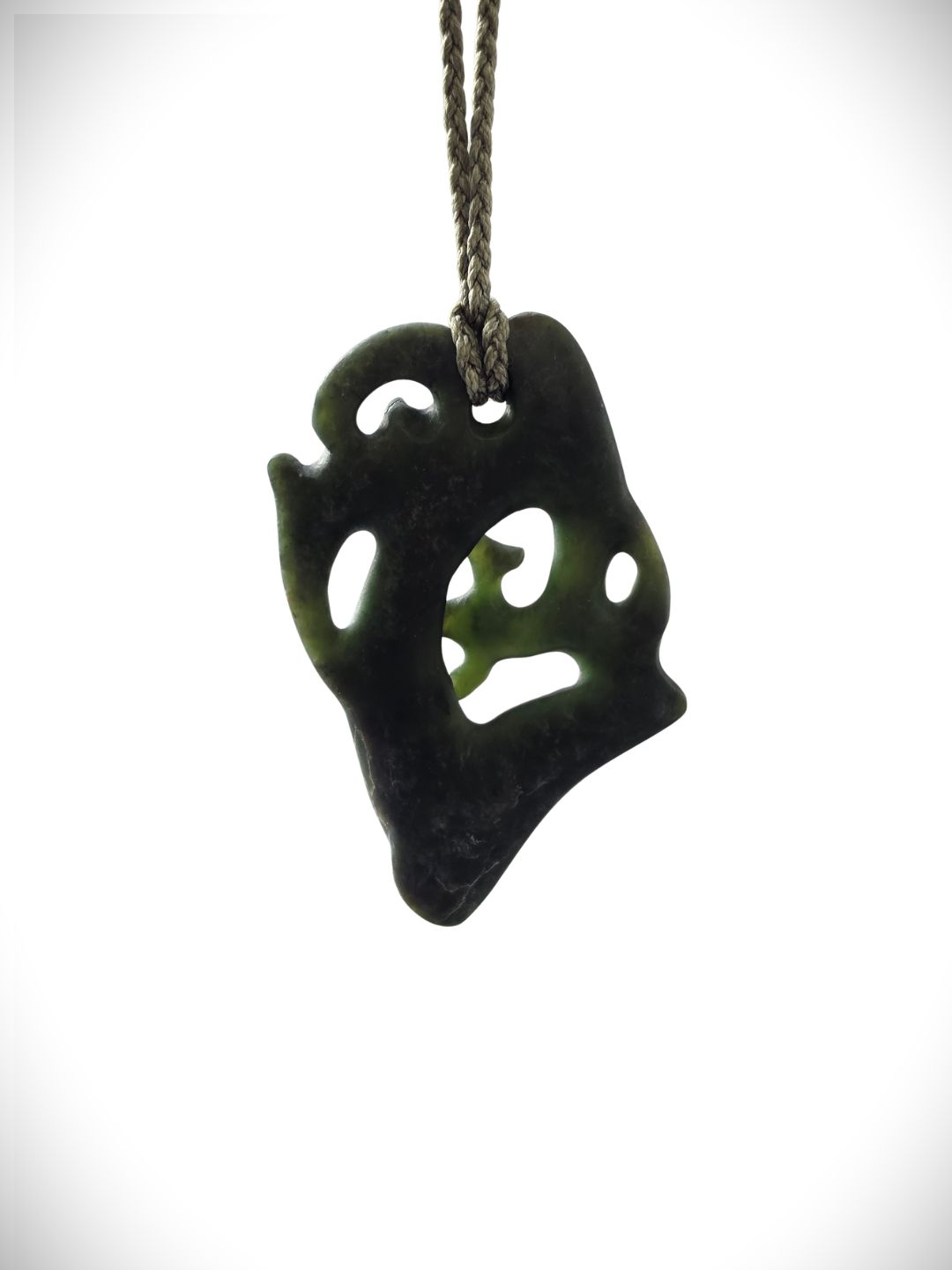 Moko Pounamu Manaia NZ Genuine Kawakawa Greenstone - Tikitiki Moko Pounamu Manaia NZ Genuine Kawakawa Greenstone - Tikitiki