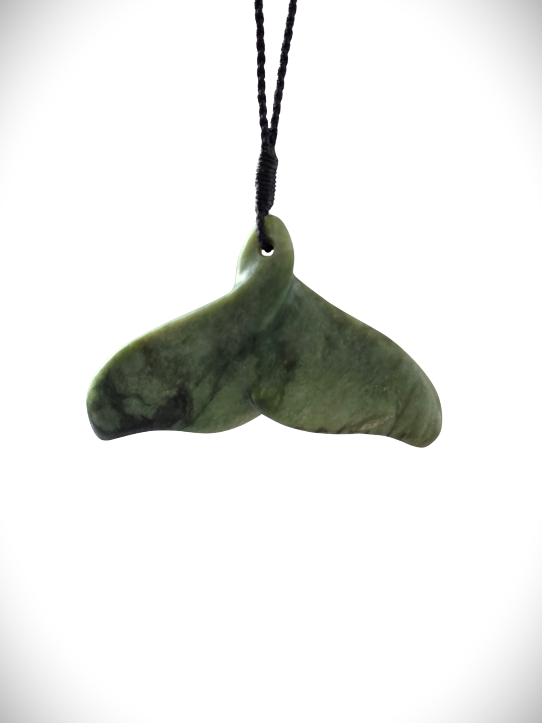 Moko Pounamu Whales Tail NZ Genuine Auhunga Greenstone - Rotoehu