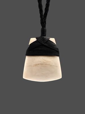 Moko Pounamu,  Toki Genuine Whale Bone Carving - Taraere