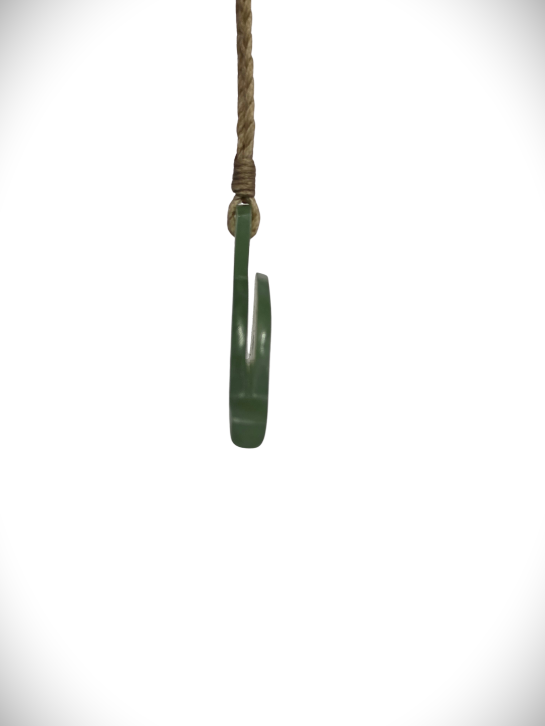 Moko Pounamu Shepherds Whistle NZ Genuine Inanga Greenstone - Waikato
