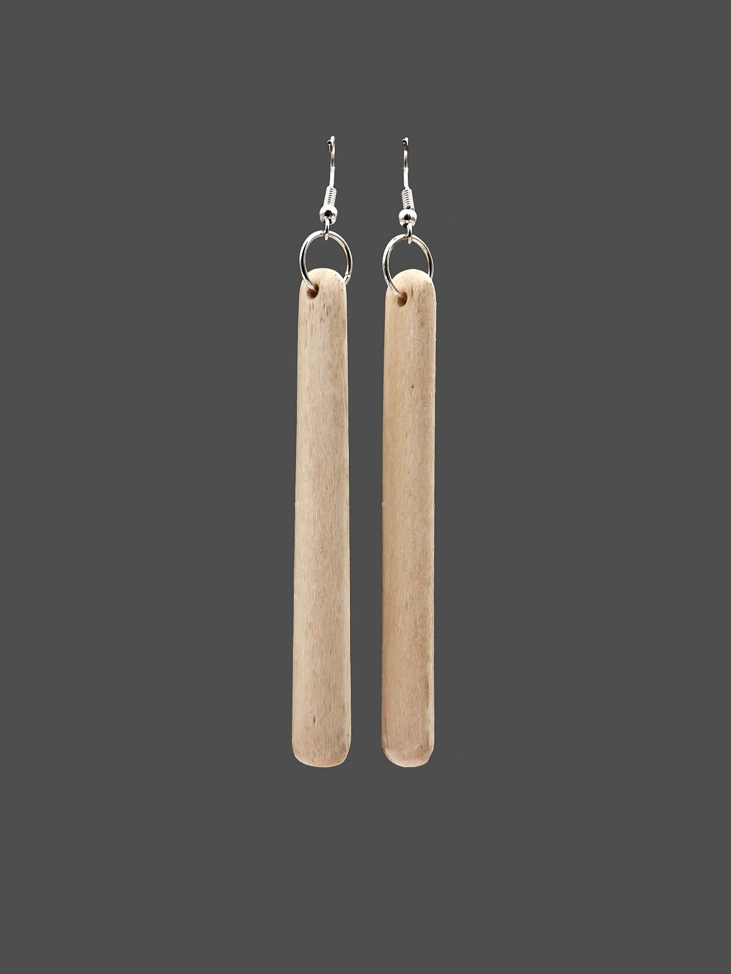 Moko Pounamu Whale Bone Sterling Silver Earrings - Taurangatira