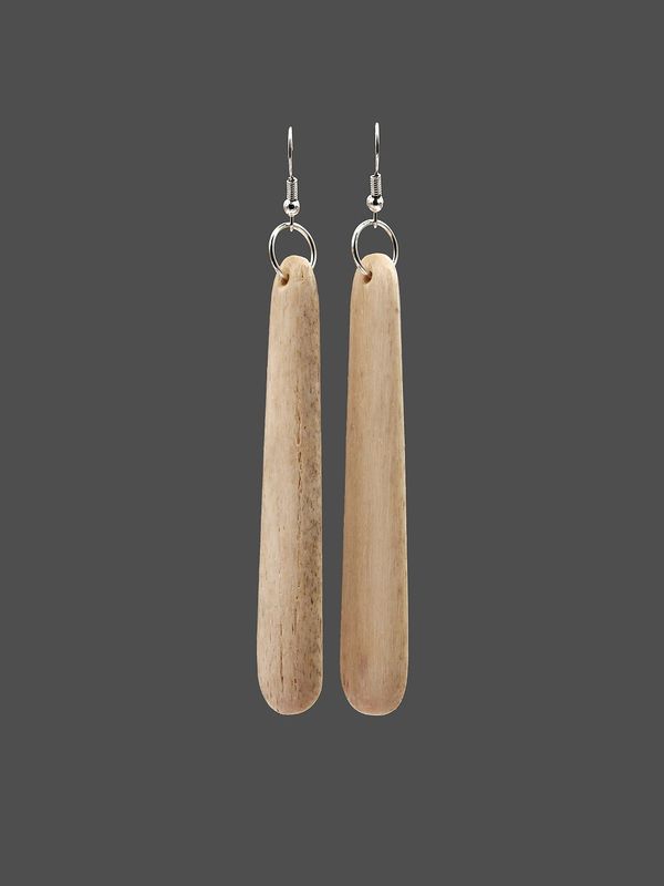 Moko Pounamu Whale Bone Sterling Silver Earrings - Kahokawa Moko Pounamu Whale Bone Sterling Silver Earrings - Kahokawa