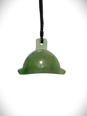 Moko Pounamu Shepherds Whistle NZ Genuine Inanga Greenstone - Waihola Moko Pounamu Shepherds Whistle NZ Genuine Inanga Greenstone - Waihola