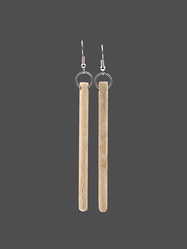 Moko Pounamu Whale Bone Sterling Silver Earrings - Unahi Moko Pounamu Whale Bone Sterling Silver Earrings - Unahi