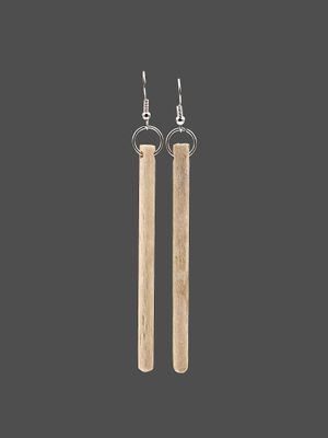 Moko Pounamu Whale Bone Sterling Silver Earrings - Unahi Moko Pounamu Whale Bone Sterling Silver Earrings - Unahi