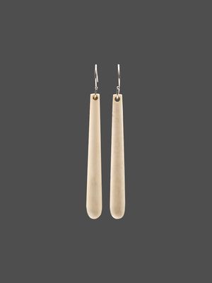 Moko Pounamu Bone & Sterling Silver Earrings - Kaitaia Moko Pounamu Bone & Sterling Silver Earrings - Kaitaia
