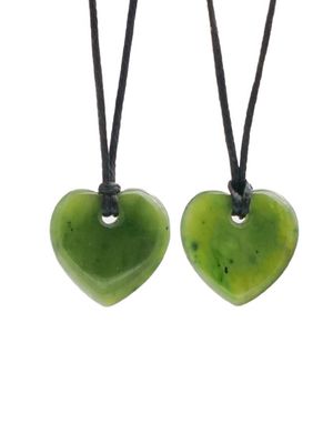 Moko Pounamu Manawa (Heart) Bundle - 2 carvings for $100 Moko Pounamu Manawa (Heart) Bundle - 2 carvings for $100